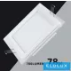UNIVERSO Kwadratowy panel LED do wbudowania 9 W 780 lm CCT/kap. 120° IP20 Biały 120 x 120 mm wycięcie: 95 x 95 mm