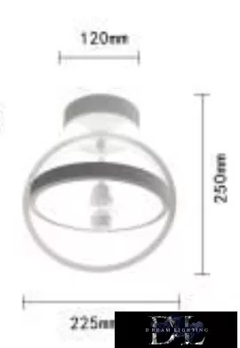 UNIVERSO Lampa sufitowa 22 W 1760 lm 3000 K IP20 biała D225x250 mm