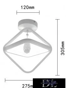 UNIVERSO Lampa sufitowa 25 W 2000 lm 6500 K IP20 biała D275x305 mm