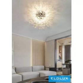   UNIVERSO Kryształowa lampa sufitowa 10xG9 Max60W IP20 chrom D550mm