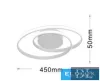 Lampa sufitowa UNIVERSO 45 W 3600 lm CCT Z PRZEŁĄCZNIKIEM IP20 biała 640 x 640 x 110 mm