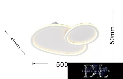 Lampa sufitowa UNIVERSO 45 W 3600 lm CCT 500×440×50 mm IP20 biała