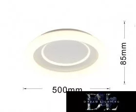 Lampa sufitowa UNIVERSO 40 W 3200 lm CCT ∅500 x 85 mm biała