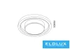 Lampa sufitowa UNIVERSO 35 W 2800 lm CCT.T+BT D490x90 mm IP20 biała/złota