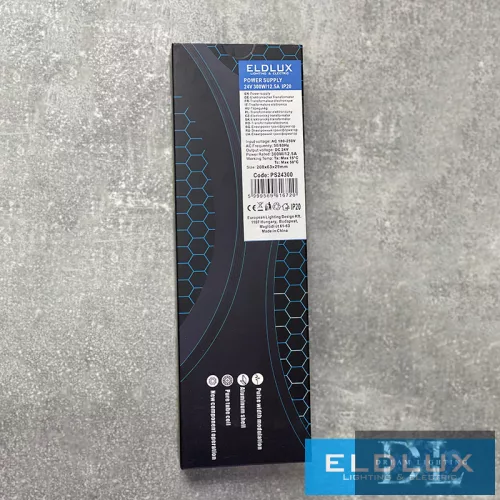 Transformator ELDLUX DC: 24 V maks. 300 W/12,5 A IP20 208*63*29 mm