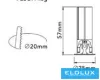 Mini reflektor punktowy UNIVERSO 3 W 145 lm 3000 K D25×57 mm wycięcie: D20 mm biały