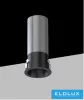 Mini reflektor punktowy UNIVERSO 3 W 145 lm 3000 K D25×57 mm wycięcie: D20 mm czarny