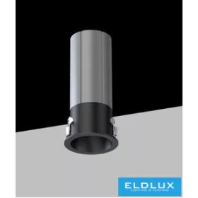   Mini reflektor punktowy UNIVERSO 3 W 145 lm 3000 K D25×57 mm wycięcie: D20 mm czarny