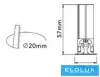 Mini reflektor punktowy UNIVERSO 3 W 145 lm 3000 K D25×57 mm wycięcie: D20 mm czarny
