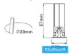 UNIVERSO Mini reflektor punktowy 3 W 145 lm 6500 K IP20 czarny D25x57 mm wycięcie: D20 mm