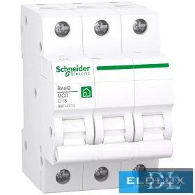   Wyłącznik miniaturowy Schneider 3P 13A typu C 400V AC Resi9 F