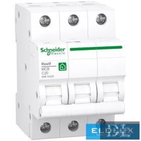   Wyłącznik miniaturowy Schneider 3P 20A typu C 400V AC Resi9 F