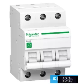   Wyłącznik miniaturowy Schneider 3P 40A typ C 400V AC Resi9 F