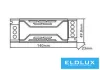 UNIVERSO Dimmelhető fémházas tápegység DC:24V 100w 4.16A IP20 140x50x23mm 3év