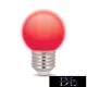TELFORCEONE Forever Light Żarówka LED E27 G45 2W 230V czerwona 5 szt./opakowanie