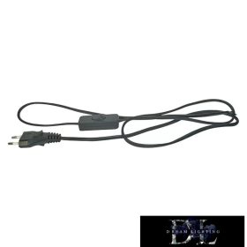 EMOS FLEXO PVC 2×0,75 mm2 czarny 2 m + przełącznik