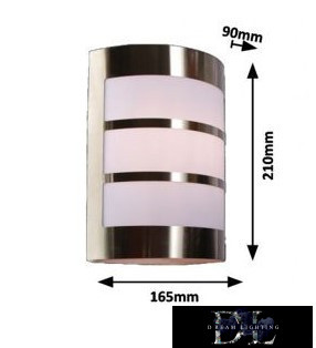 UNIVERSO Kinkiet zewnętrzny 1xE27 maks. 11 W IP44 chrom/biały 165 x 90 x 210 mm 5 lat