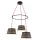 NAVIGATE HONEY lampa wisząca 36W WW czarna