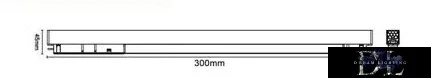 UNIVERSO Magnetyczna lampa liniowa do montażu na szynie DC: 48 V 14 W 1050 lm 4000 K RA90 IP20 300 x 45 x 24 mm Czarna