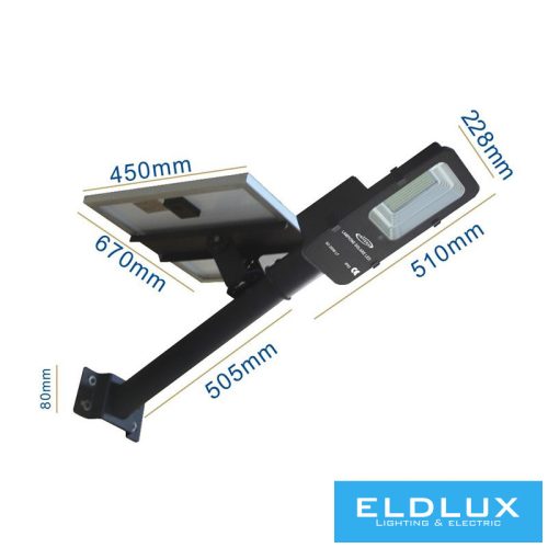 Reflektor solarny UNIVERSO 3,2 V-50 AH 3000 lm 6500 k-7000 k IP65 czarny 1015 x 670 x 228 mm