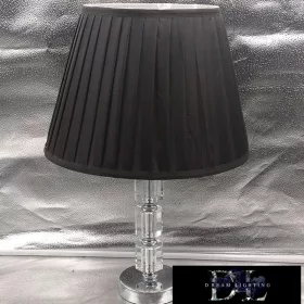   ELDLUX SHINY lampa stołowa ze szkła kryształowego chromowana E27