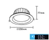 UNIVERSO LED lampa wpuszczana 40 W 4350 lm 4000 K 90° IP20 Biała D230 x 77 mm Wycięcie: D200 mm 5 lat