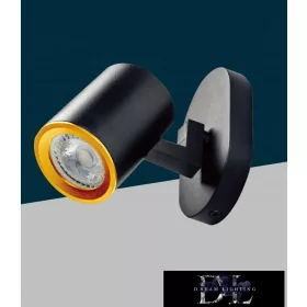   UNIVERSO Oprawa punktowa 1xGU10 maks. 35 W IP20 125 x 70 x 110 mm Czarny/złoty