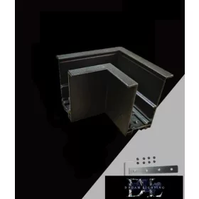   UNIVERSO Magnetyczne złącze narożne do szyn 65x65x50 mm Czarne