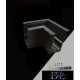 UNIVERSO Magnetyczne złącze narożne do szyn 65x65x50 mm Czarne