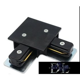   ELDLUX Łącznik w kształcie litery L do szyny jednofazowej, czarny