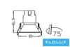 UNIVERSO Reflektor wpuszczany 5 W 463 lm 6500 K RA90 24° IP20 Biały D83x81,5 mm Wycięcie: 75 mm