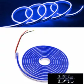   Taśma LED Neon UNIVERSO 12 V 2835-120D-8 W/M Niebieska IP65 5 m