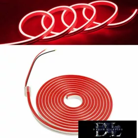   Taśma LED UNIVERSO Neon 12 V 2835-120D-8w/M czerwona IP65 5 m