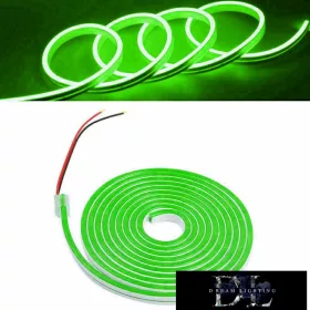  Taśma LED UNIVERSO Neon 12 V 2835-120D-8w/M Zielona IP65 5 m