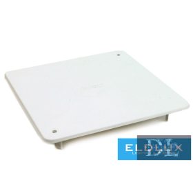   Dietzel Pokrywa puszki przyłączeniowej (MÜDK) kwadratowa, przykręcana, z białego tworzywa sztucznego, 100 mm x 100 mm AK/RD 100