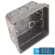Puszka przyłączeniowa Dietzel (MÜDK) kwadratowa 100 mm x 100 mm x czarna plastikowa AKU100