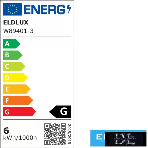ELDLUX Kinkiet ze szkła kryształowego LED 6W CCT 480lm IP20 160*110*230mm