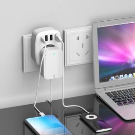   ELDLUX Listwa zasilająca z stacją ładowania USB 1xSCHUKO 16A + 3xUSB A 5V/2,4A + 1xUSB C 5V/3A