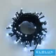 WISDOM fényfüzér hideg fényű 180LED 9m zöld kábellel 8 fun. IP44