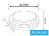 UNIVERSO Lampa sufitowa 23 W 3450 lm CCT.cap IP65 Biała D221x44 mm