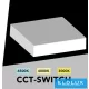UNIVERSO Kwadratowy panel LED do zastosowań zewnętrznych 22 W 2000 lm CCT/kap. 120° IP20 Biały 173 x 173 x 36 mm