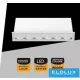 UNIVERSO wpuszczana lampa punktowa 11W 786lm 6000k 24° IP20 132x31mm biała