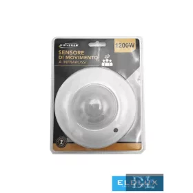  UNIVERSO Czujnik ruchu sufitowy PIR 1200 W 6 m 120°x360° IP20 Biały