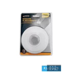   UNIVERSO Wbudowany czujnik ruchu PIR 800 W 6 m 100-360° IP20 Biały