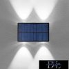 UNIVERSO Solarowa lampa ścienna 5V 1W 60lm 6500k IP65 czarna 170x80x73mm