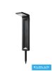 UNIVERSO Lampa ogrodowa zasilana energią słoneczną  3,7 V-2,2 Ah 5 V-2 W 200 lm CCT.kap IP65 czarna 573 x 162 x 90 mm