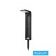 UNIVERSO Lampa ogrodowa zasilana energią słoneczną  3,7 V-2,2 Ah 5 V-2 W 200 lm CCT.kap IP65 czarna 573 x 162 x 90 mm