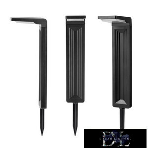 UNIVERSO Lampa ogrodowa solarna 5 V 2 W 200 lm 3000 K IP65 czarna 573 x 162 x 90 mm