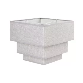   ELDLUX Lampa wisząca z 3-warstwowym kwadratowym kloszem z lnu w kolorze szarym V