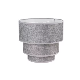   ELDLUX Lampa wisząca z 3-warstwowym okrągłym kloszem z szarego lnu
